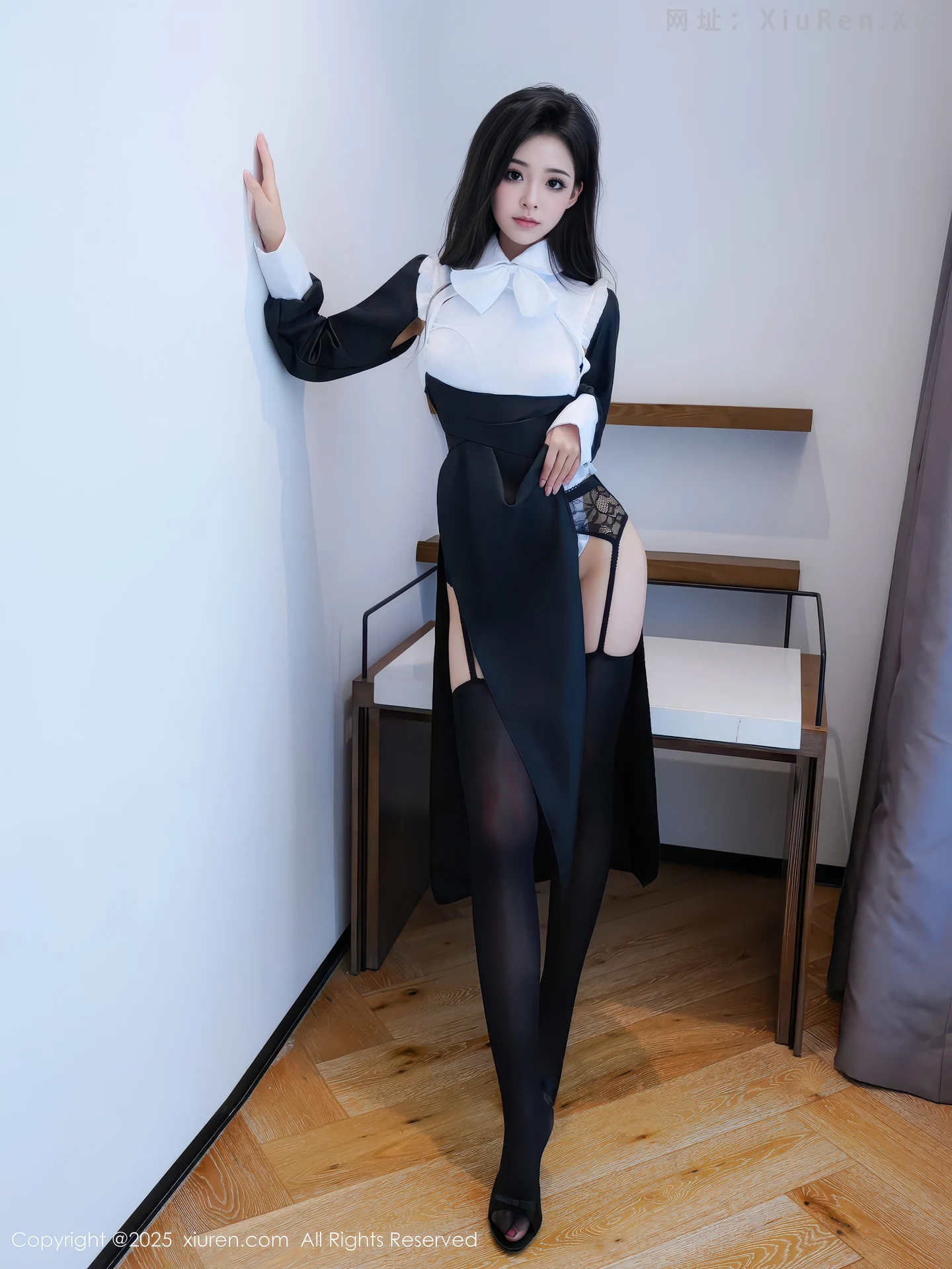 图片[3]-[XiuRen秀人网] VOL.11059 模特白琮瑗性感黑白修女服饰配黑丝吊袜秀曼妙身姿撩人诱惑写真65P-秀人网官方网站
